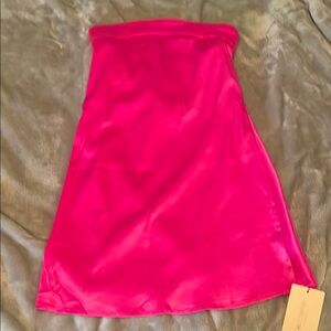 Hot Pink Strapless Dress